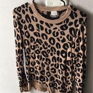 Leopard print sweater